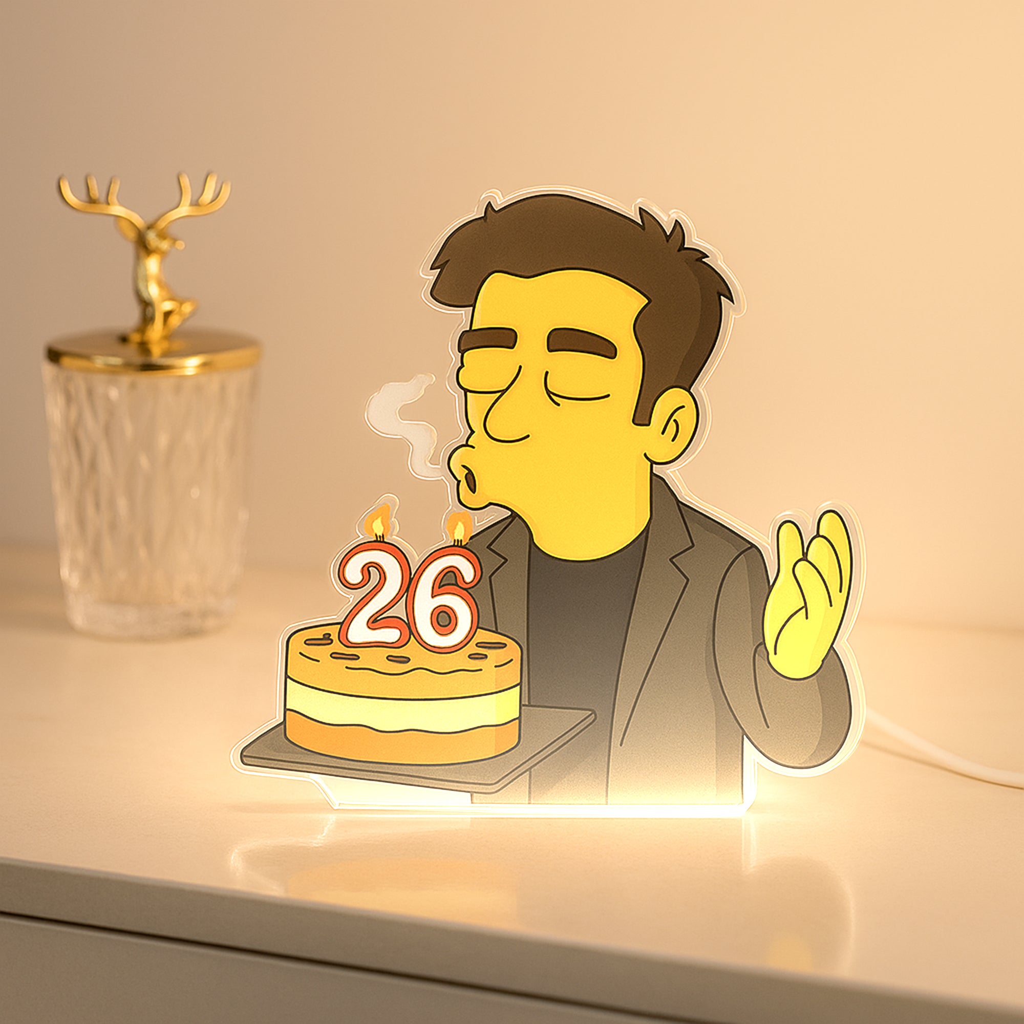 Lámpara LOS SIMPSON Personalizada para Cumpleaños