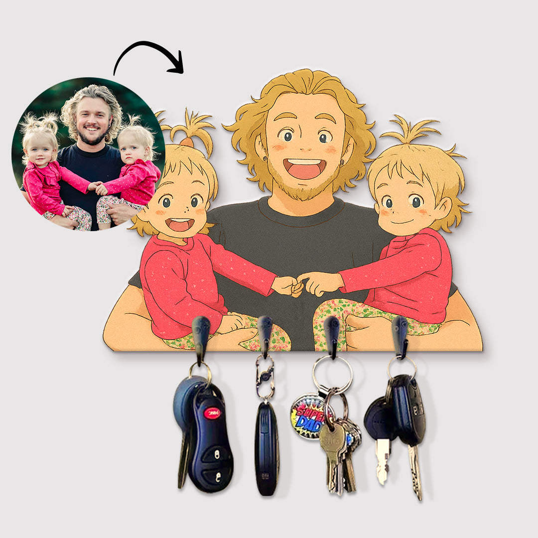 Portallaves estilo GHIBLI para Papá