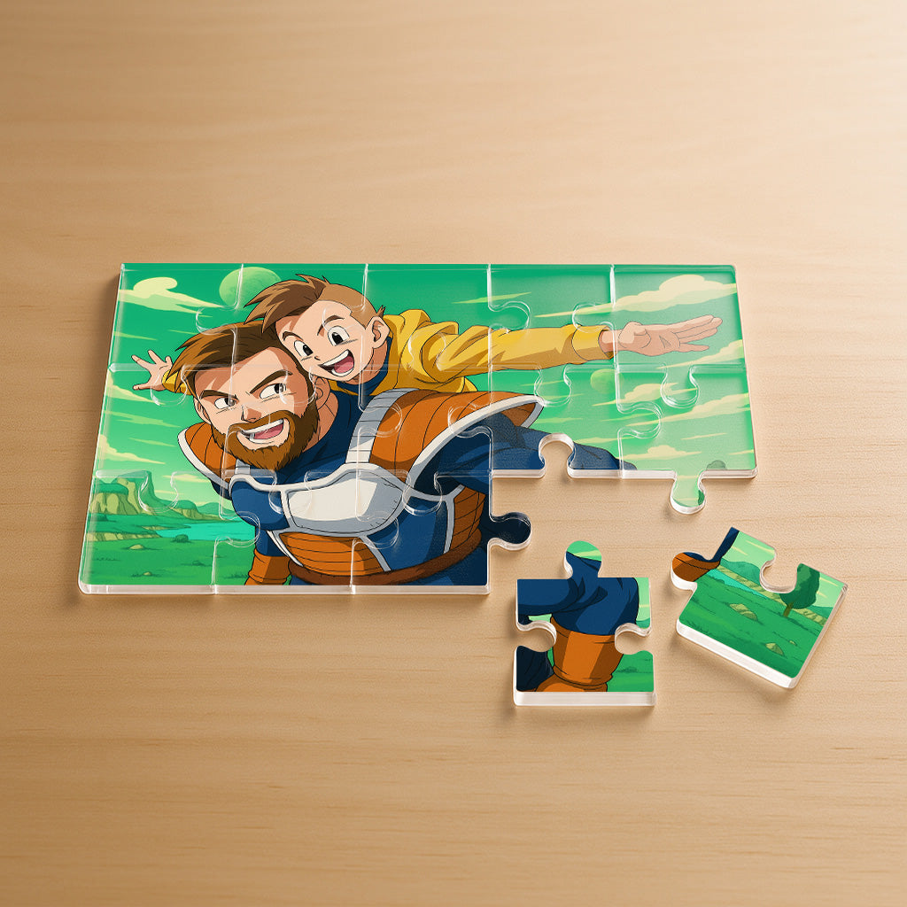 Puzzle estilo DRAGONBALL para Papá