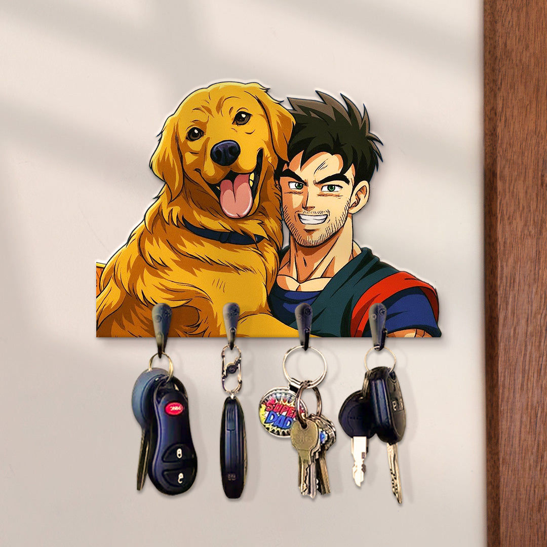 Portallaves estilo DRAGONBALL para Mascotas