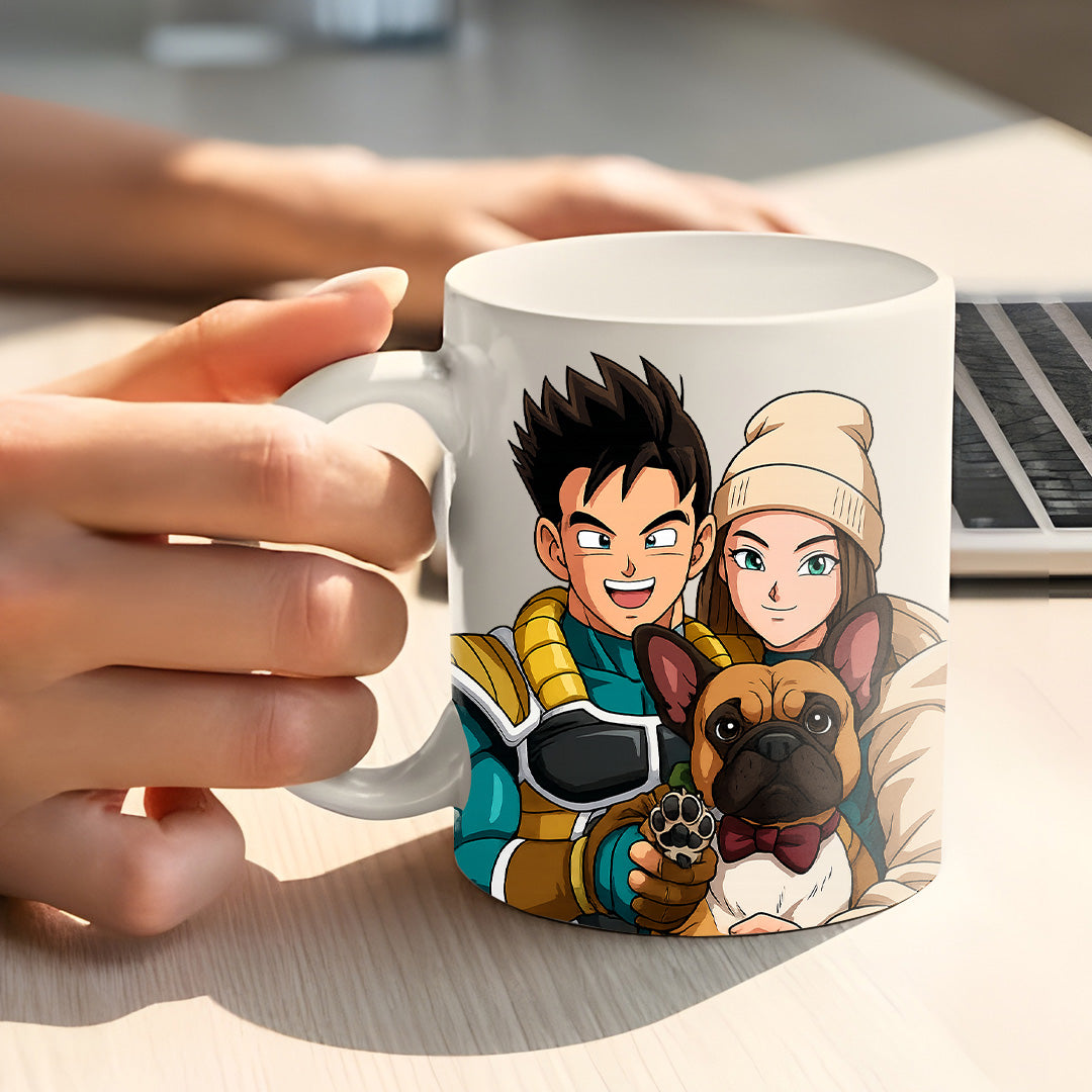 Taza estilo DRAGONBALL para Mascotas