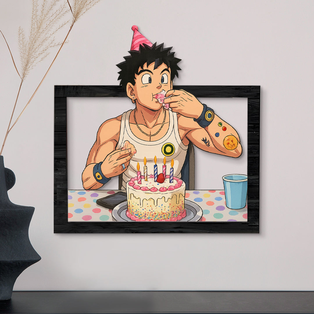 Cuadro dibujos animados DRAGONBALL para Cumpleaños
