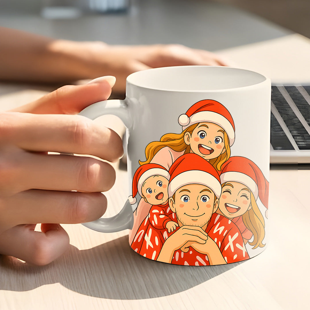 Taza estilo GHIBLI para Navidad