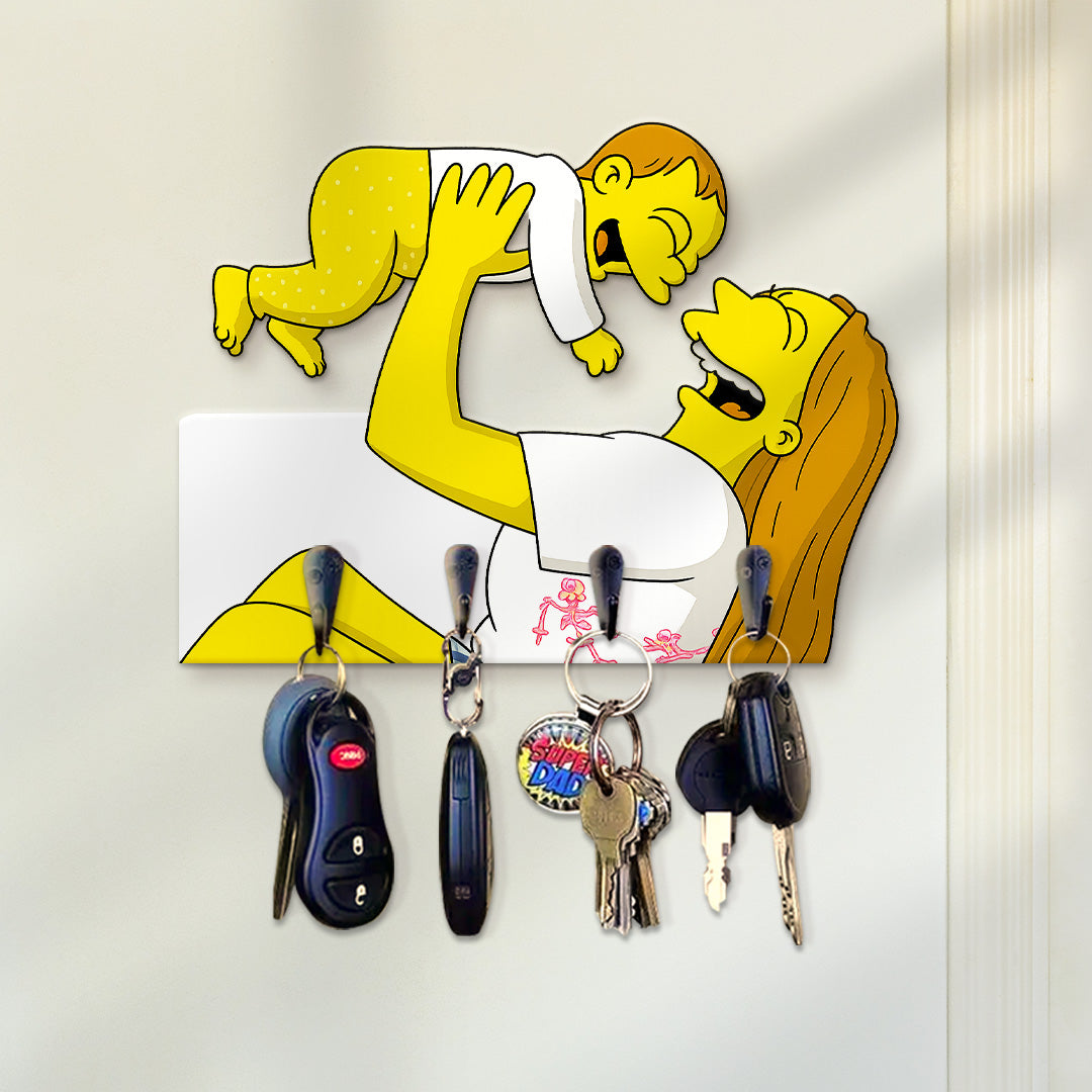 Portallaves estilo LOS SIMPSON para Mamá