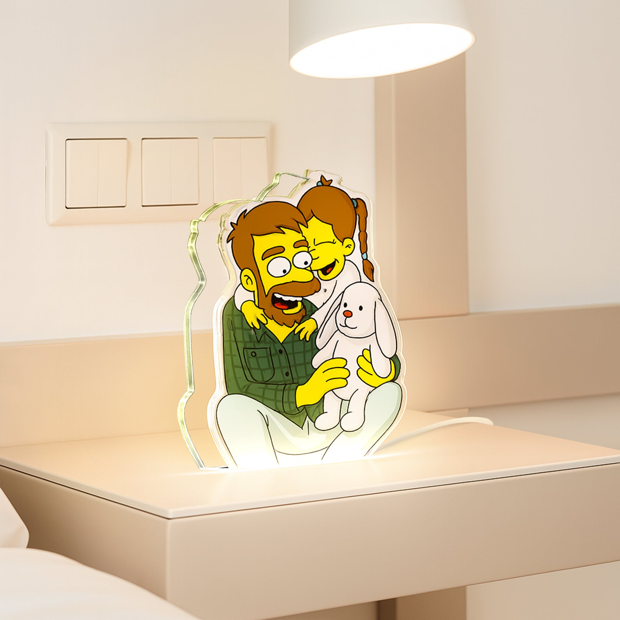 Lámpara LOS SIMPSON Personalizada para Papá