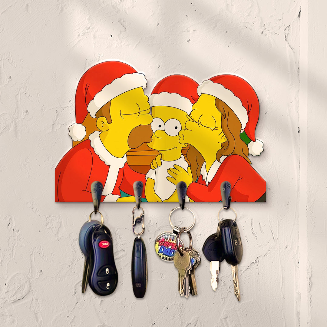 Portallaves estilo LOS SIMPSON para Navidad