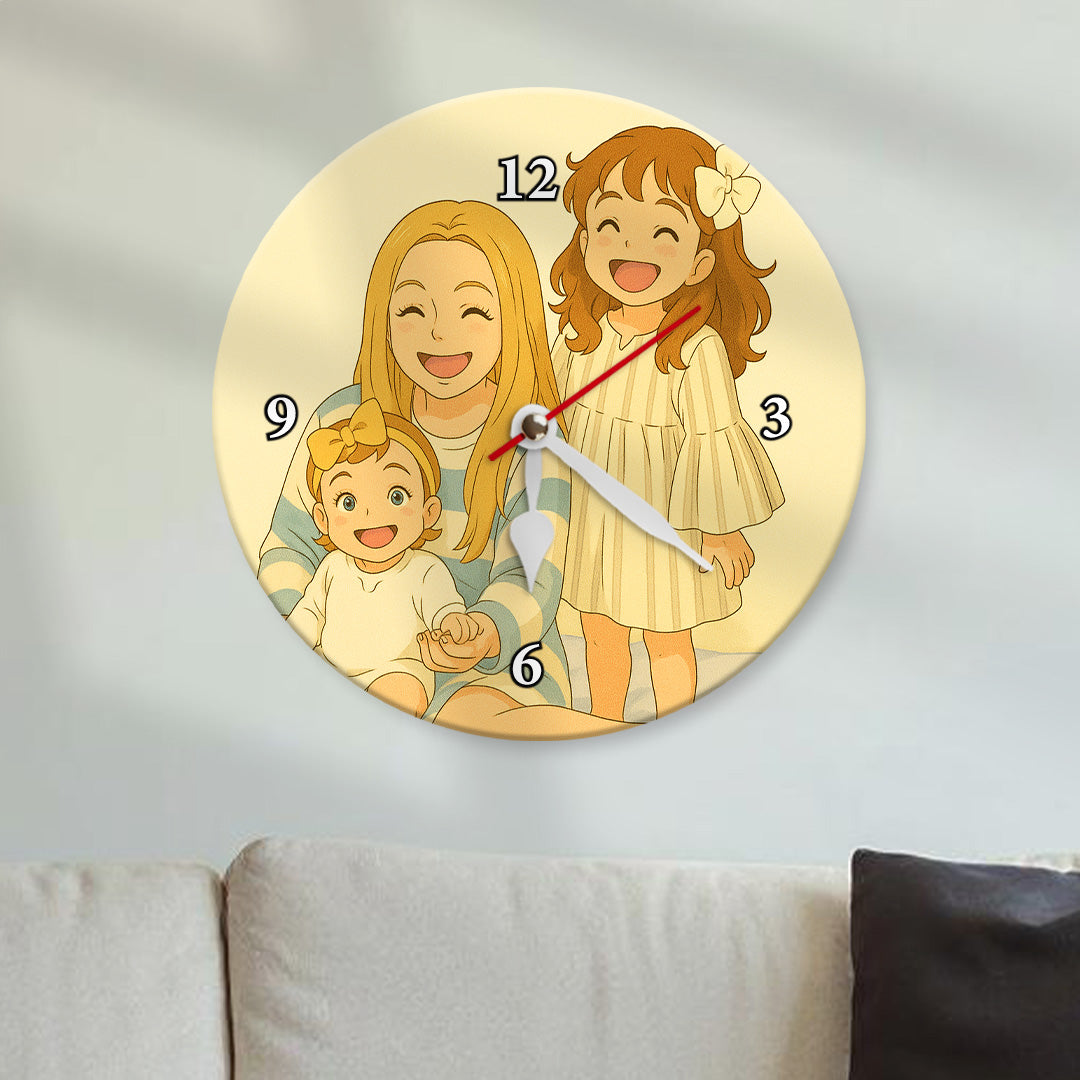 Reloj estilo GHIBLI para Mamá