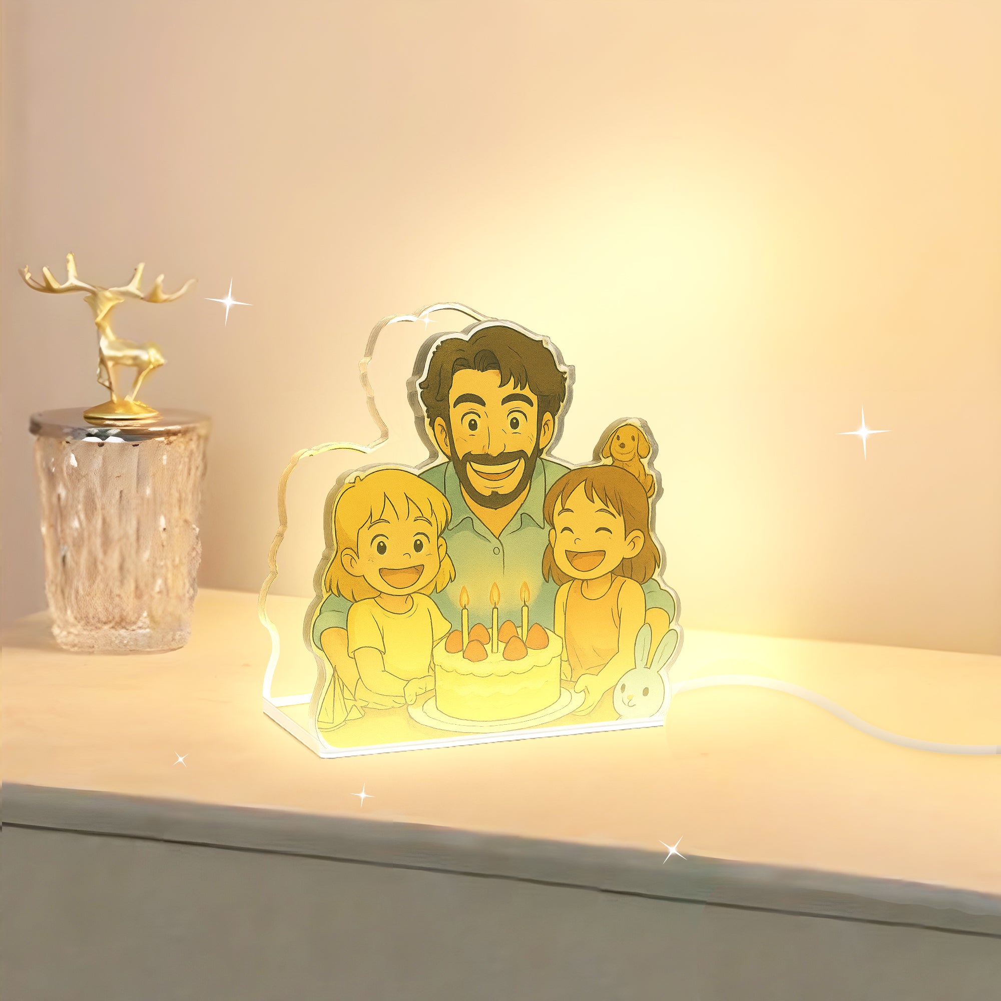 Lámpara GHIBLI Personalizada para Cumpleaños