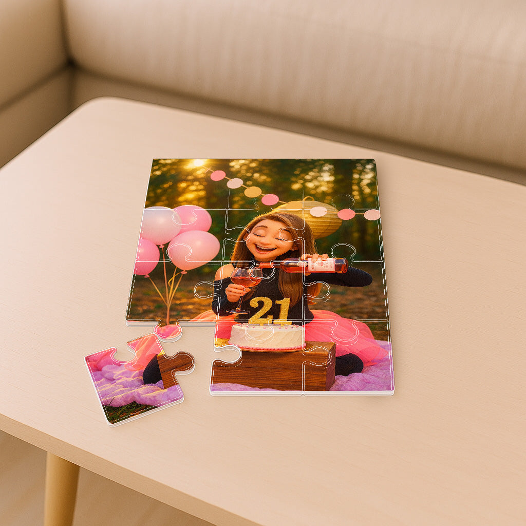 Puzzle estilo CARICATURA para Cumpleaños
