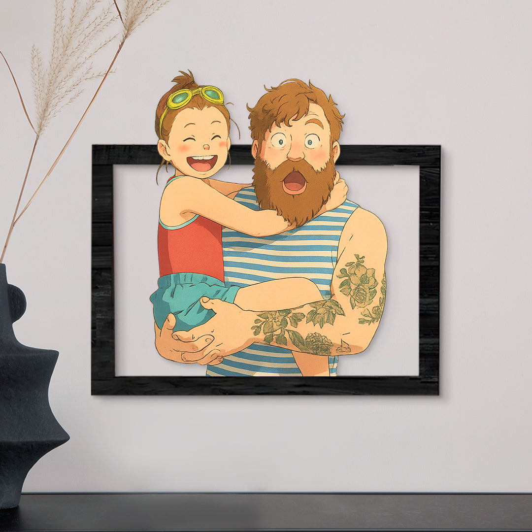 Cuadro dibujos animados GHIBLI para Papá