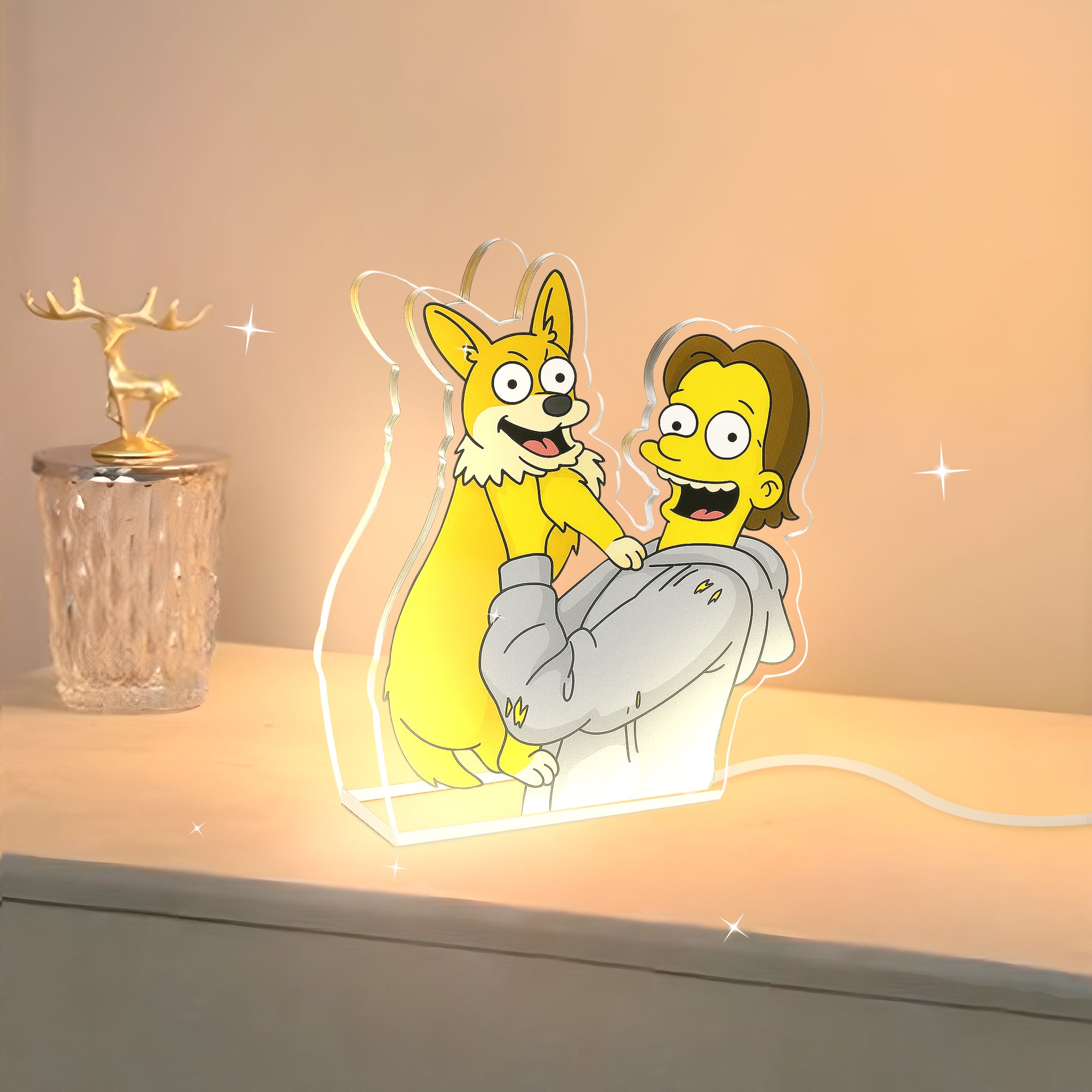 Lámpara LOS SIMPSON Personalizada para Mascotas