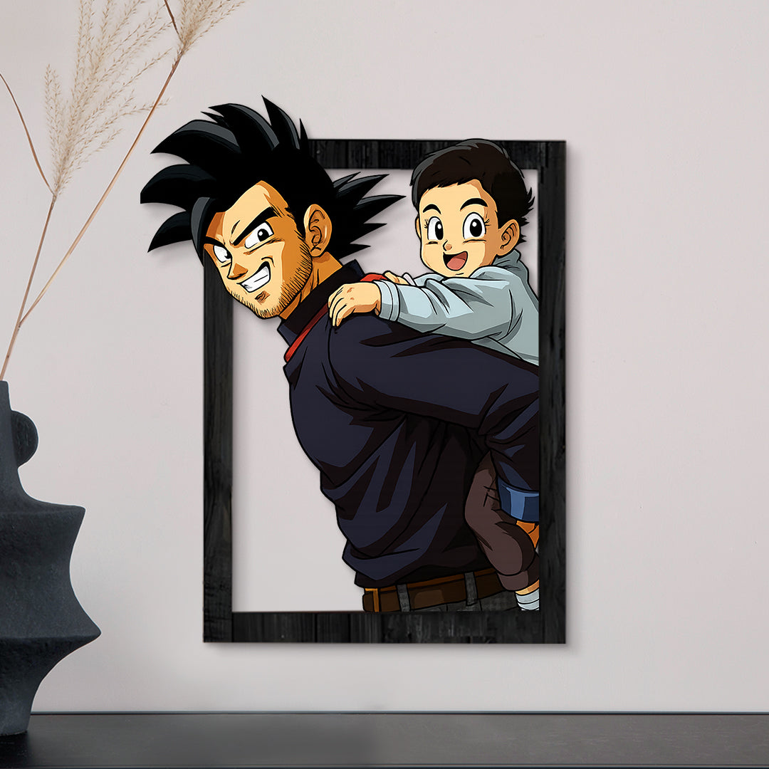 Cuadro dibujos animados DRAGONBALL para Papá