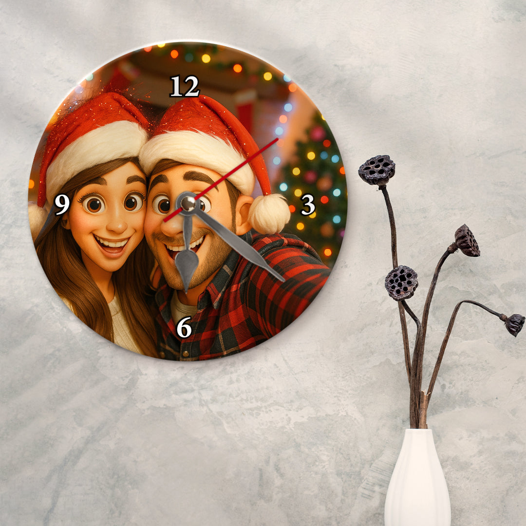 Reloj estilo CARICATURA para Navidad
