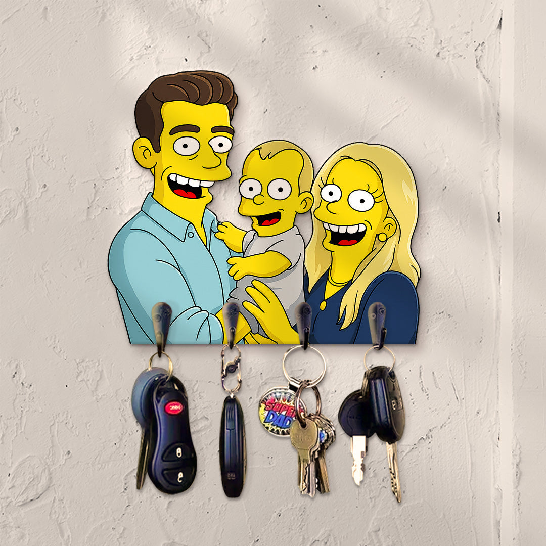 Portallaves estilo LOS SIMPSON para Papá