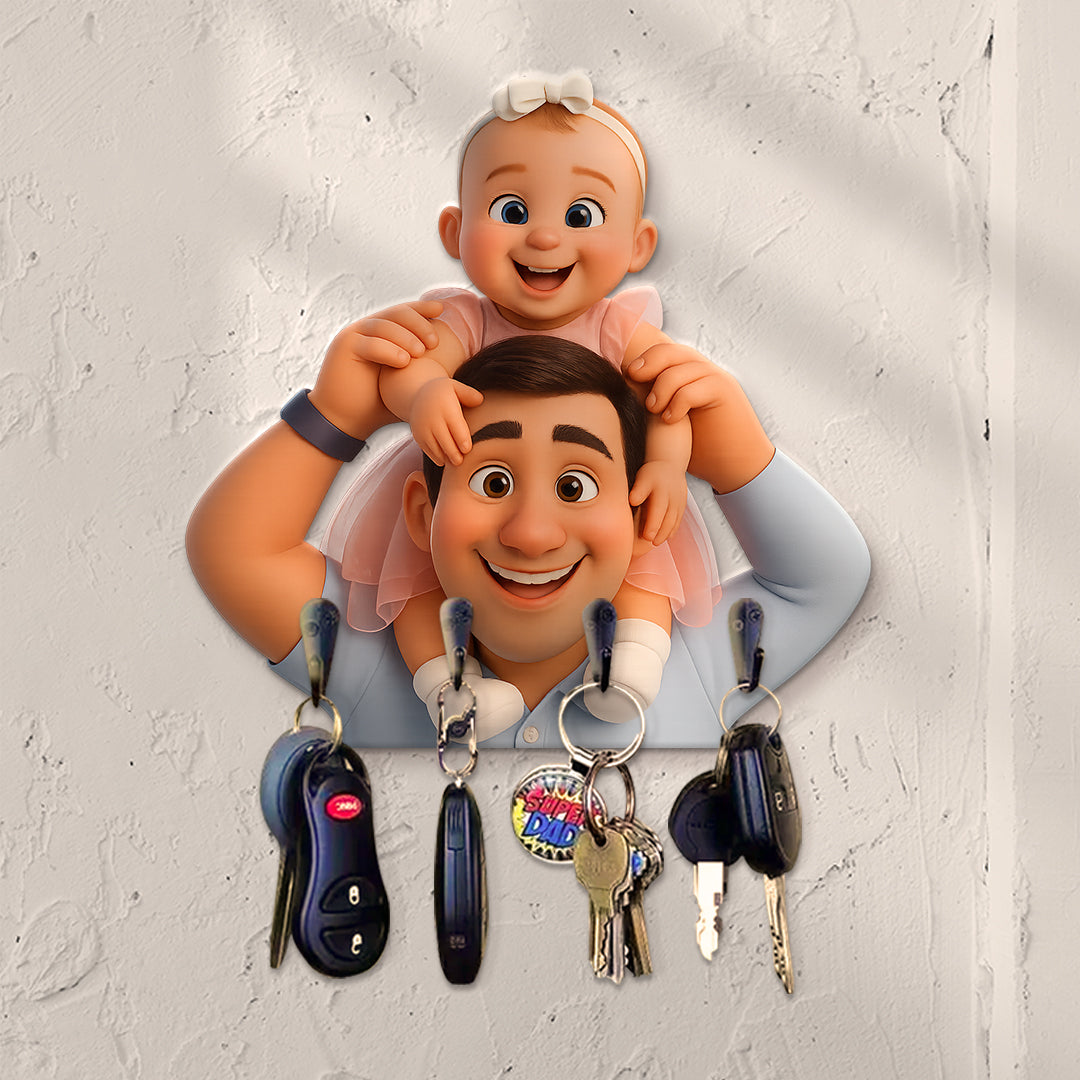 Portallaves estilo CARICATURA para Papá