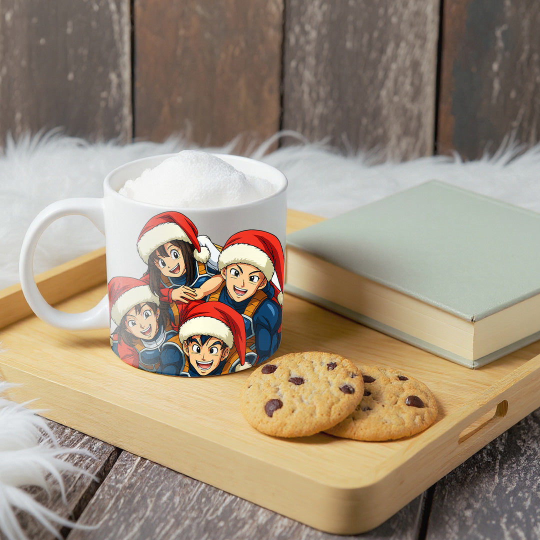 Taza estilo DRAGONBALL para Navidad