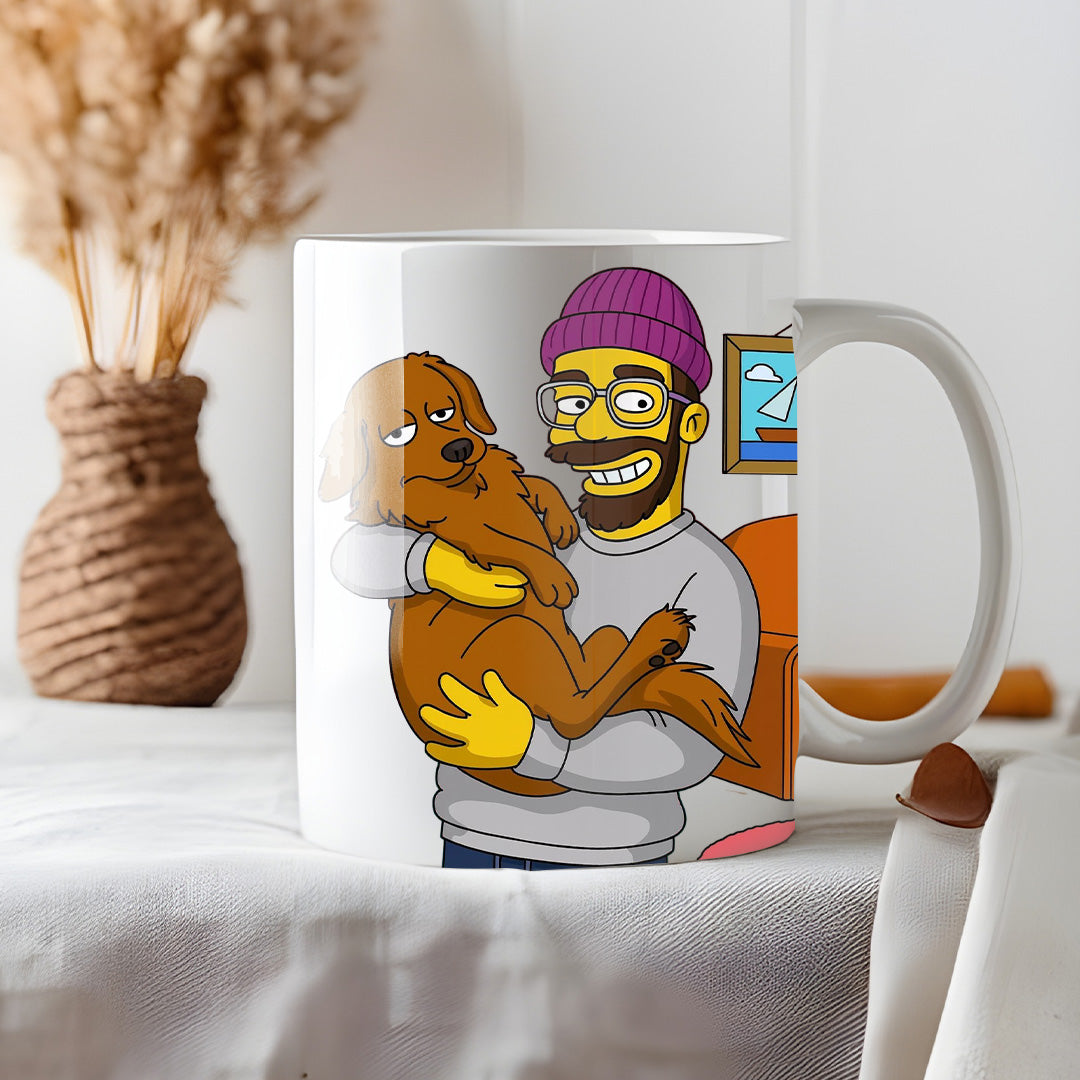 Taza estilo LOS SIMPSON para Mascotas