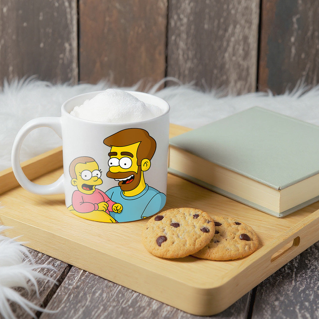 Taza estilo LOS SIMPSON para Papá