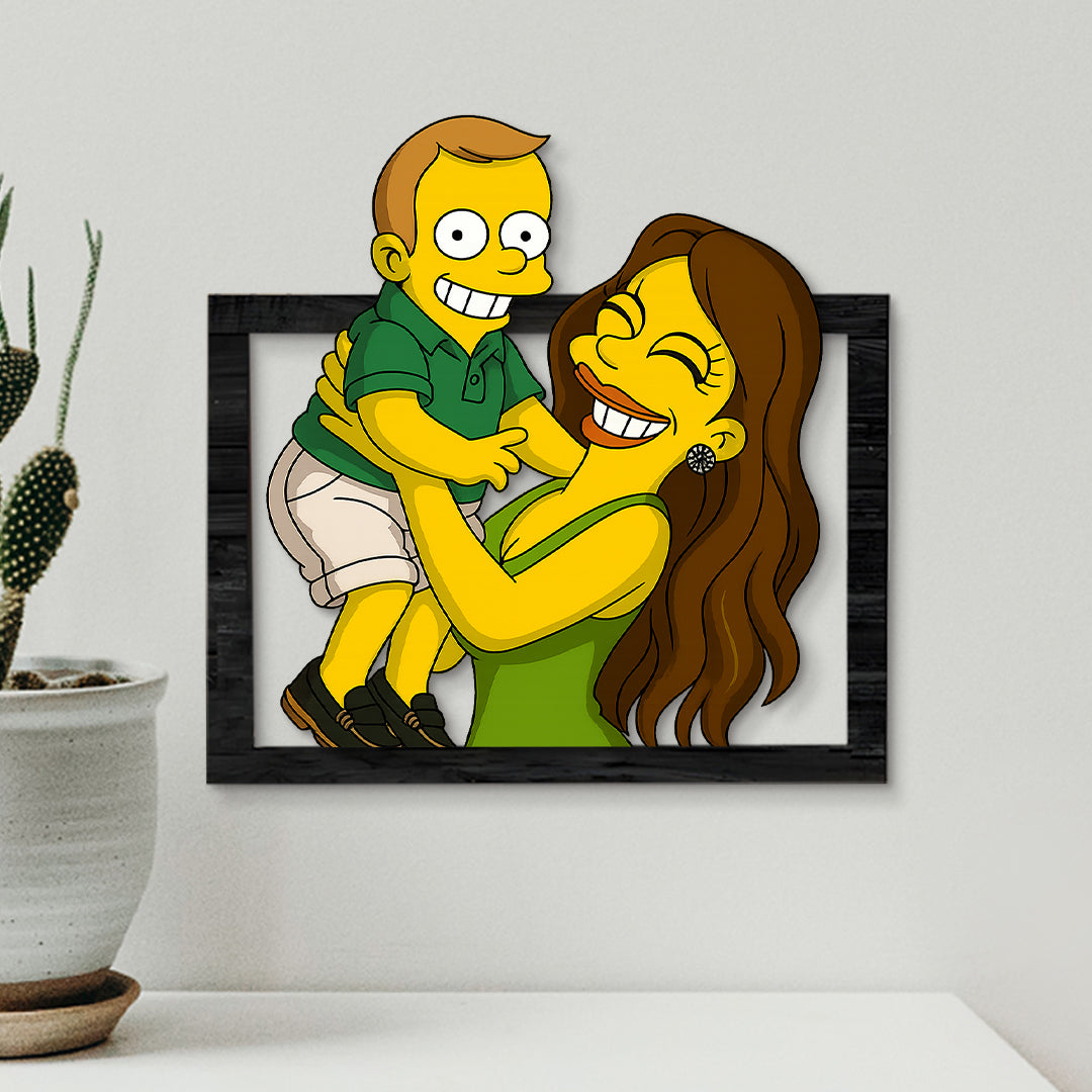 Cuadro dibujos animados LOS SIMPSON para Mamá