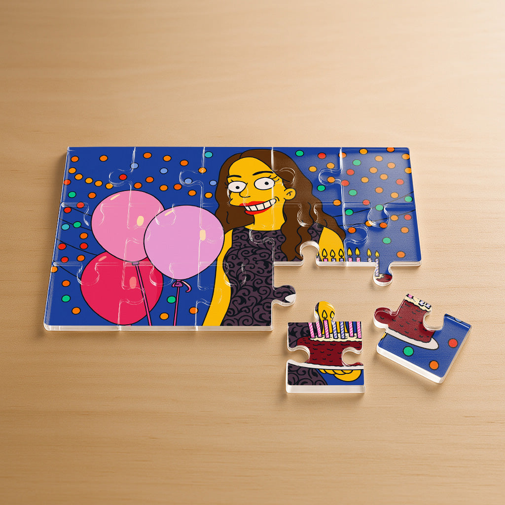 Puzzle estilo LOS SIMPSON para Cumpleaños