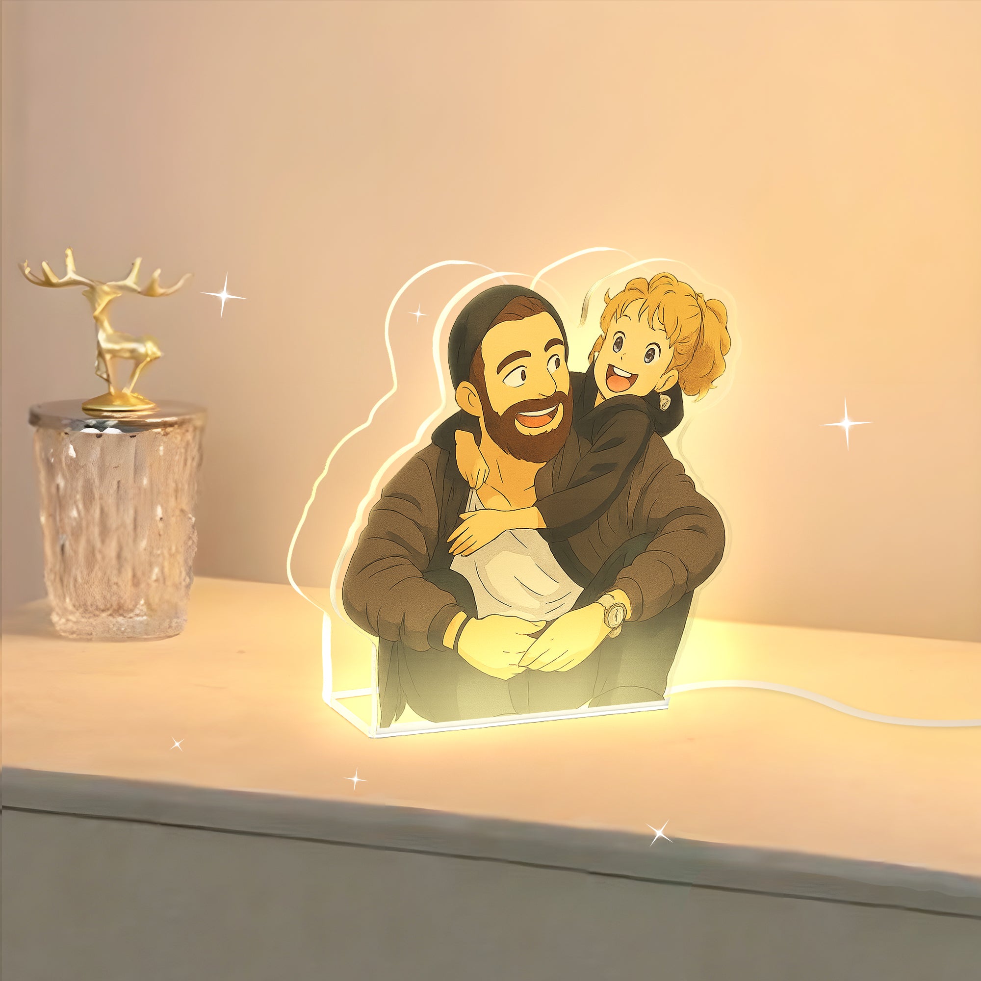 Lámpara GHIBLI Personalizada para Papá