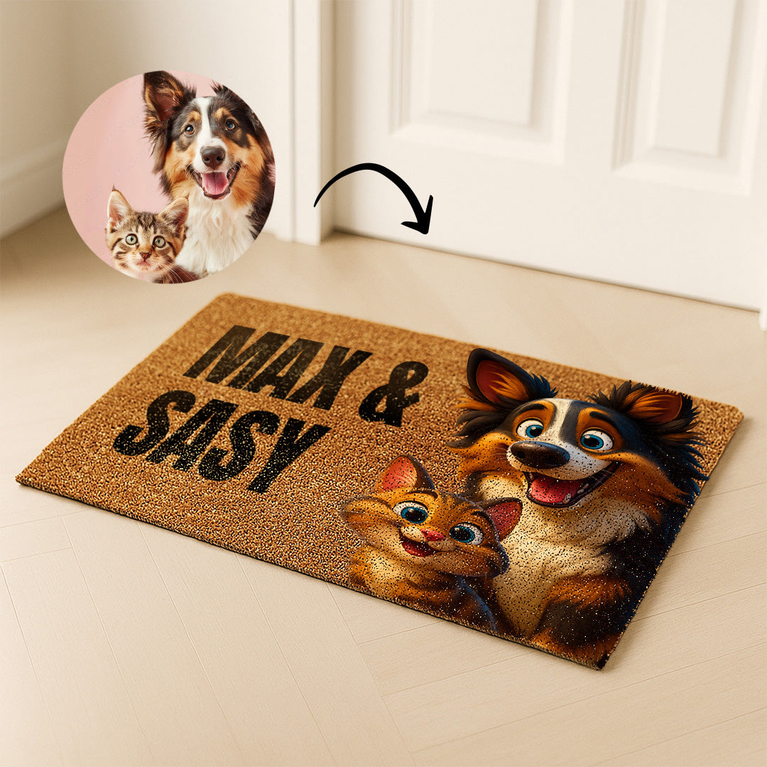 Felpudos estilo CARICATURA para Mascotas