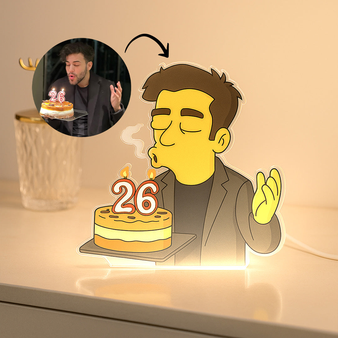 Lámpara LOS SIMPSON Personalizada para Cumpleaños