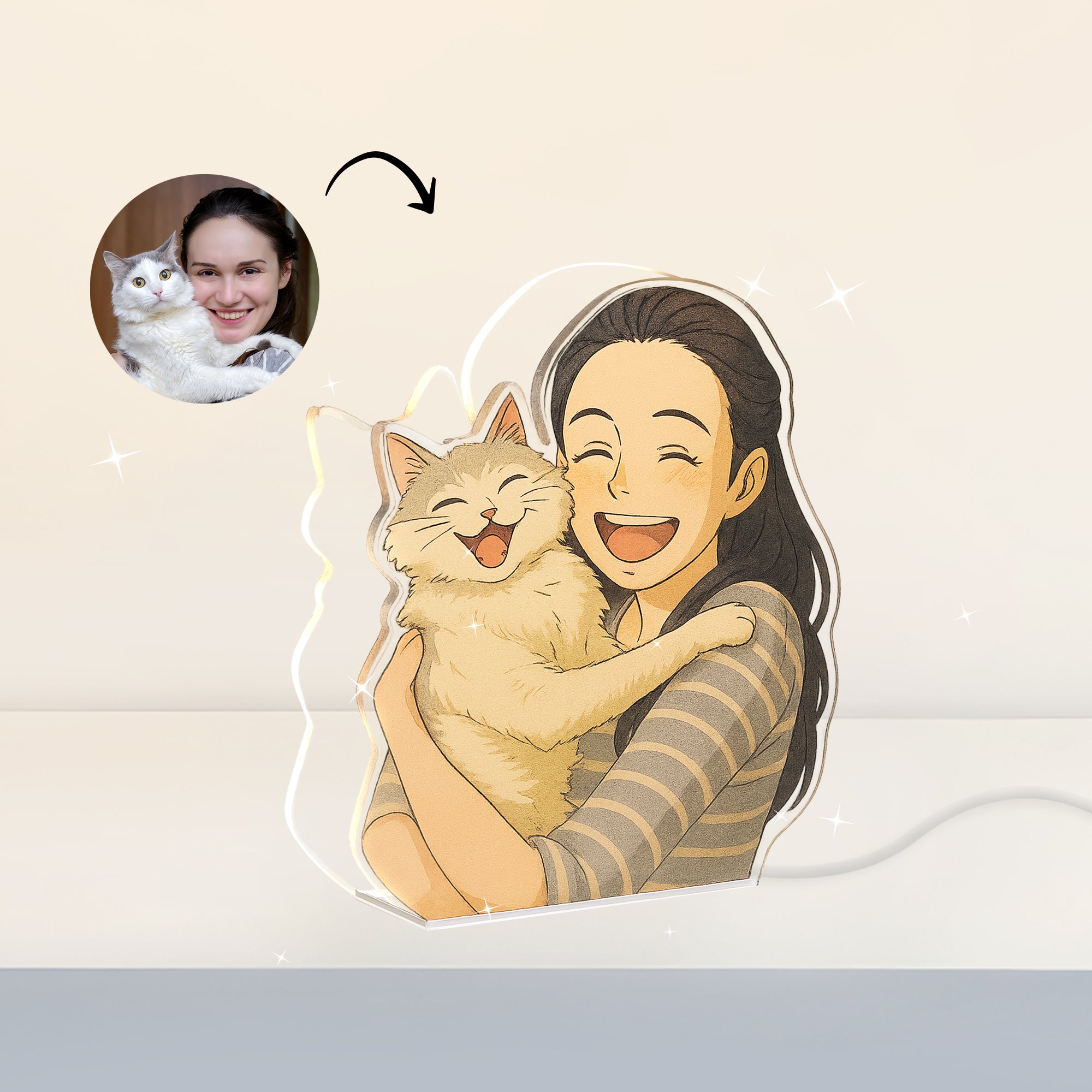 Lámpara GHIBLI Personalizada para Mascotas