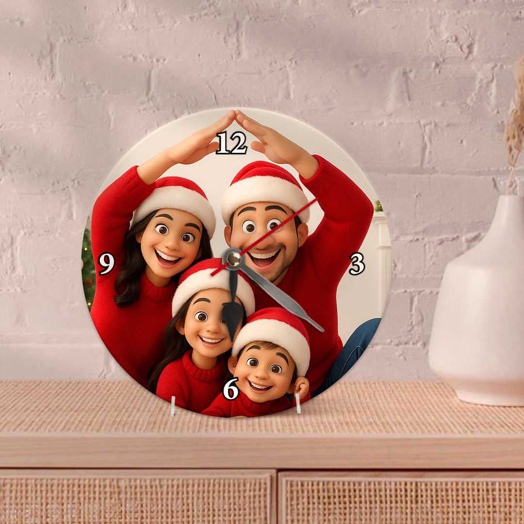Reloj estilo CARICATURA para Navidad
