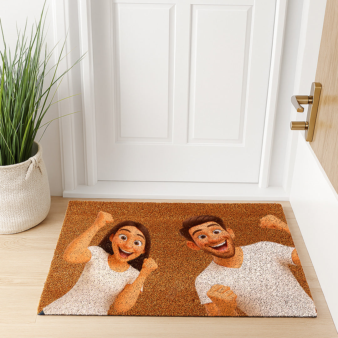 Felpudos estilo CARICATURA para Aniversario