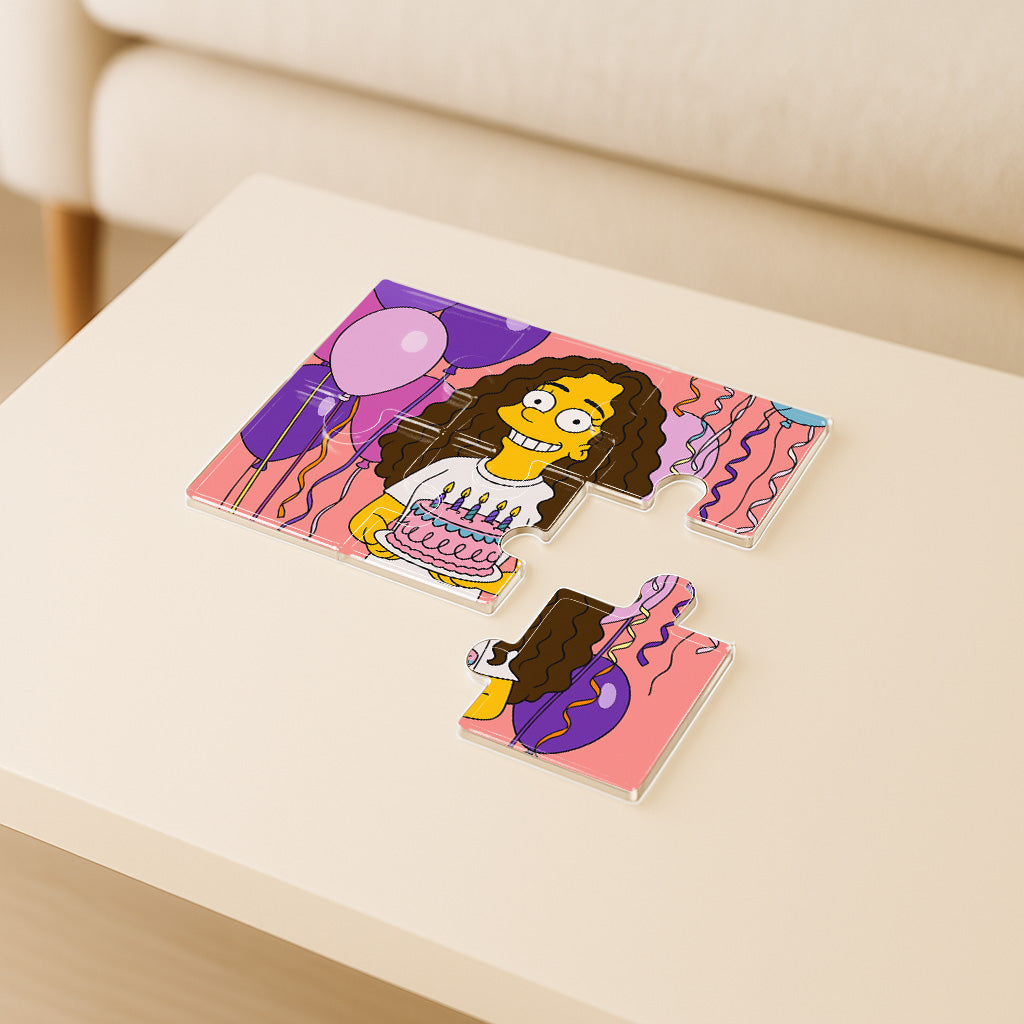 Puzzle estilo LOS SIMPSON para Cumpleaños