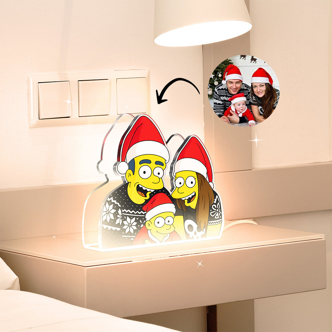 Lámpara LOS SIMPSON Personalizada para Navidad