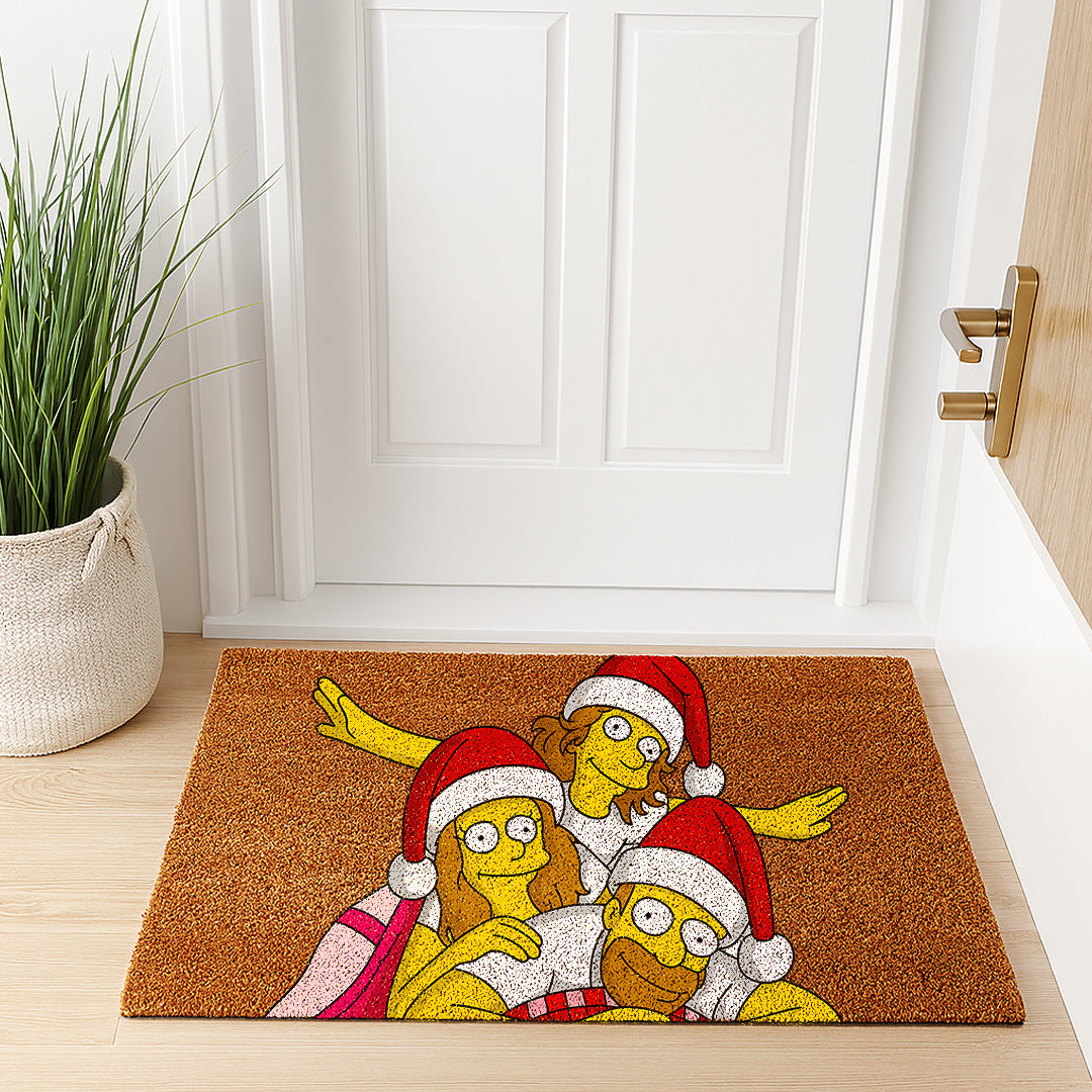 Felpudos estilo LOS SIMPSON para Navidad