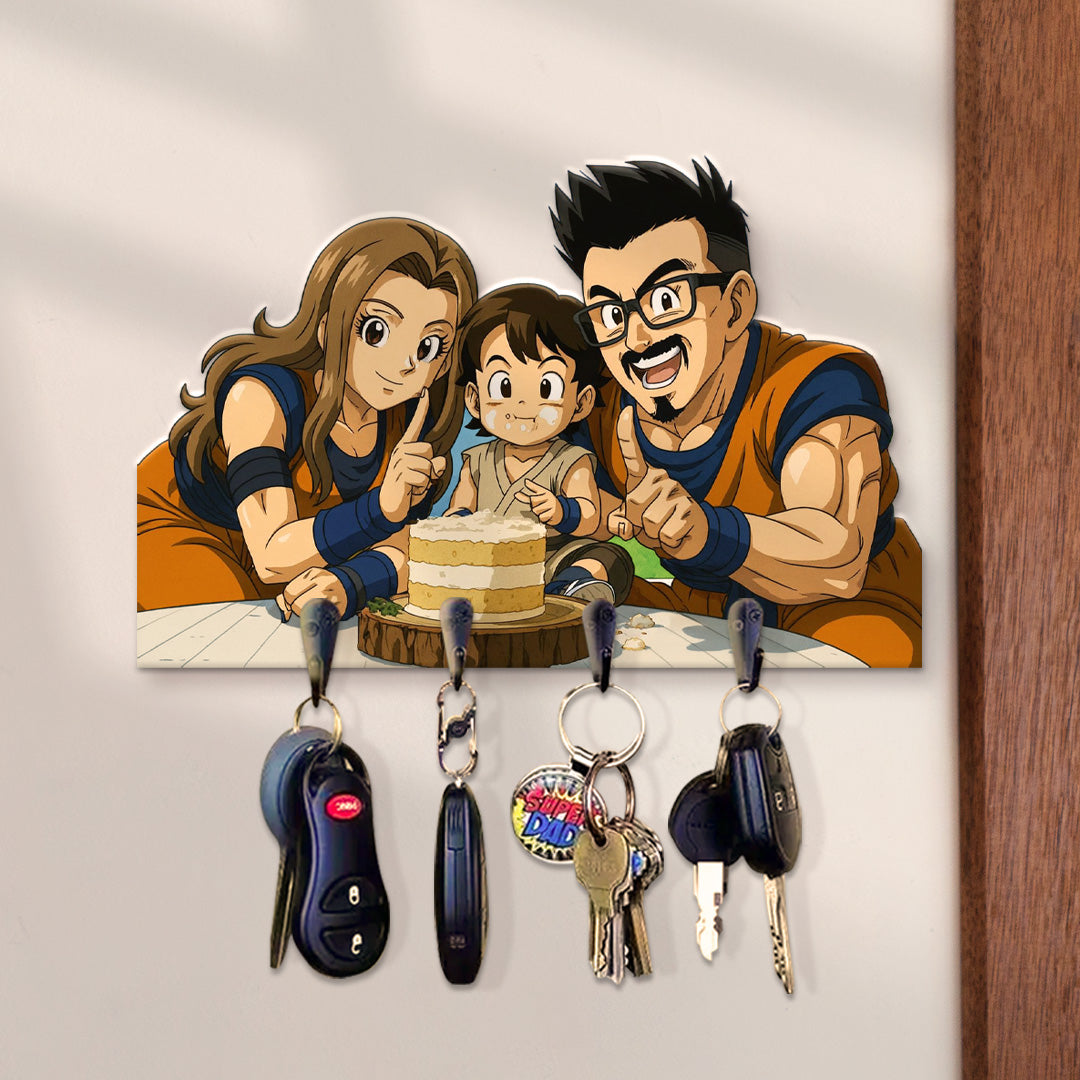 Portallaves estilo DRAGONBALL para Cumpleaños