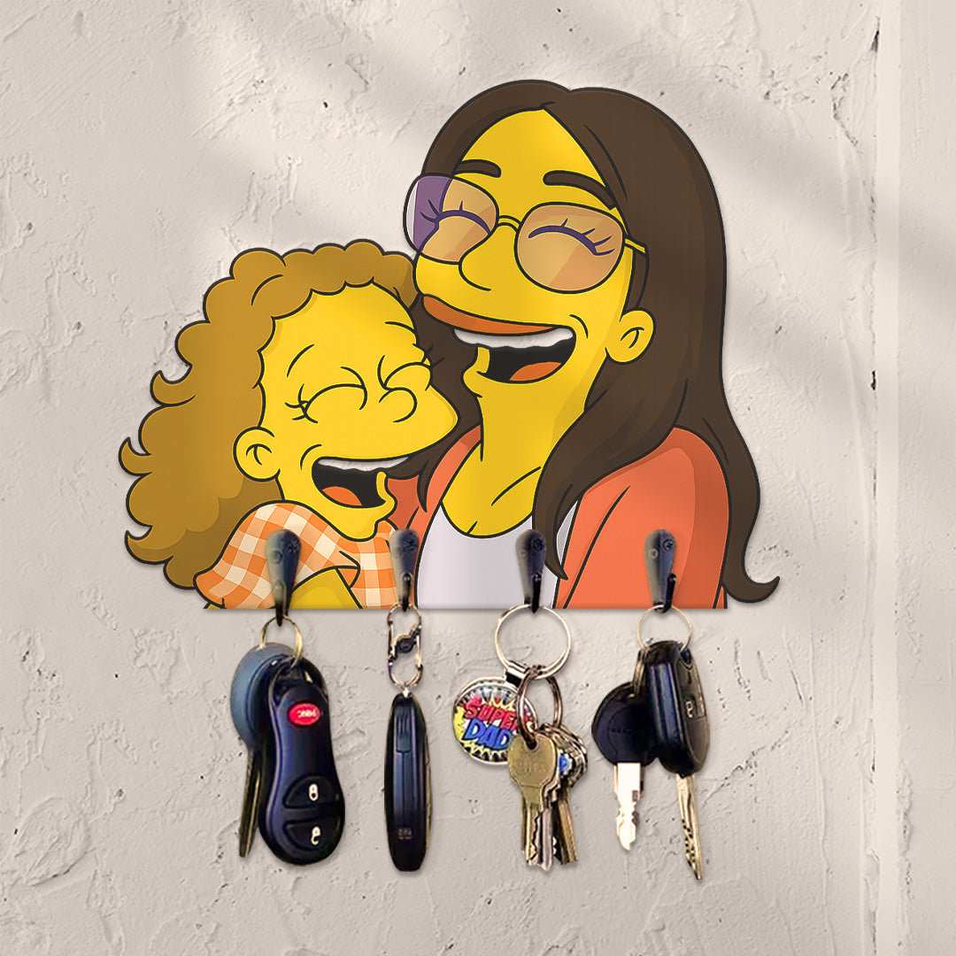 Portallaves estilo LOS SIMPSON para Mamá