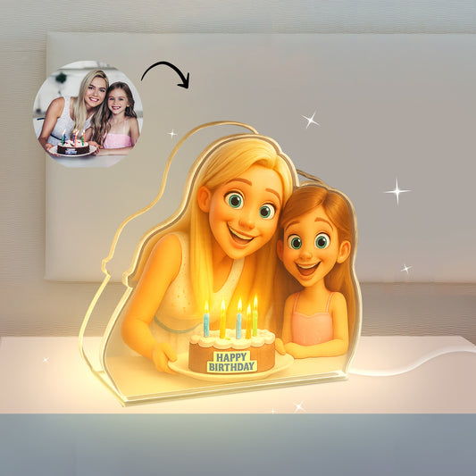 Lámpara CARICATURA Personalizada para Cumpleaños