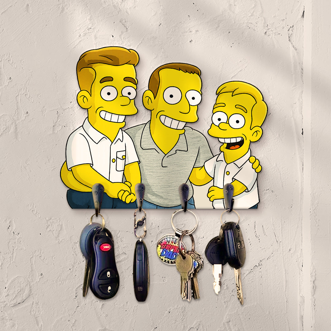 Portallaves estilo LOS SIMPSON para Papá