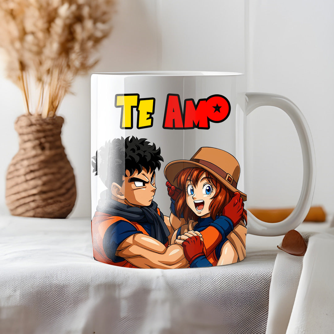 Taza estilo DRAGONBALL para Aniversario