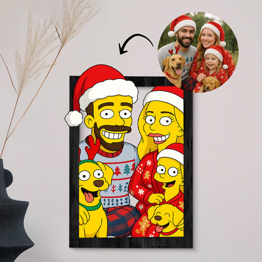 Cuadro dibujos animados LOS SIMPSON para Navidad