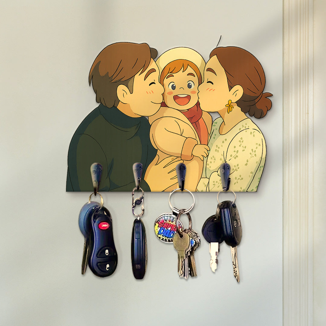 Portallaves estilo GHIBLI para Mamá