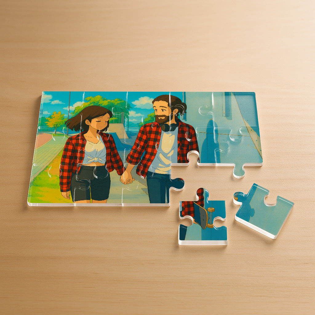 Puzzle estilo GHIBLI para Aniversario