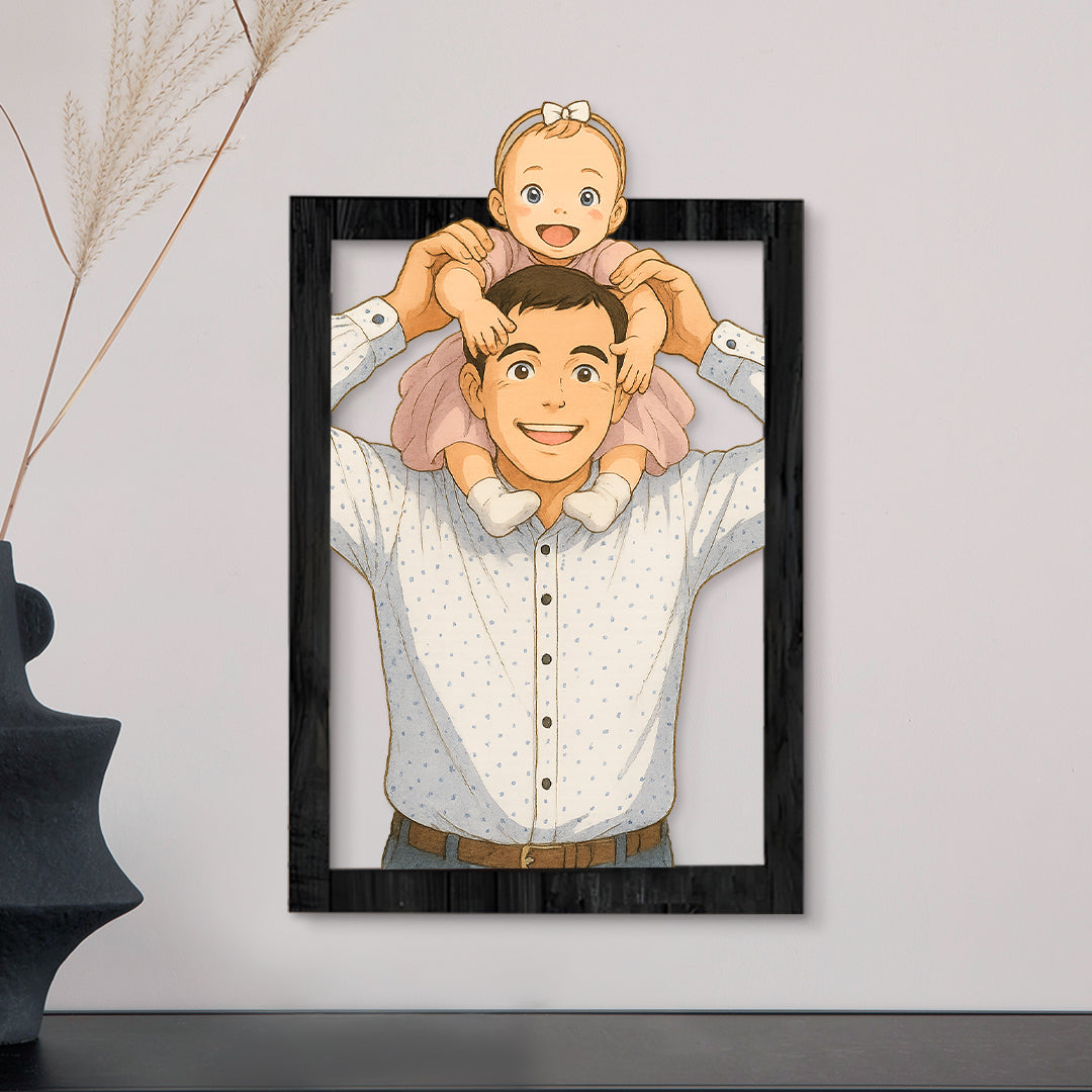 Cuadro dibujos animados GHIBLI para Papá