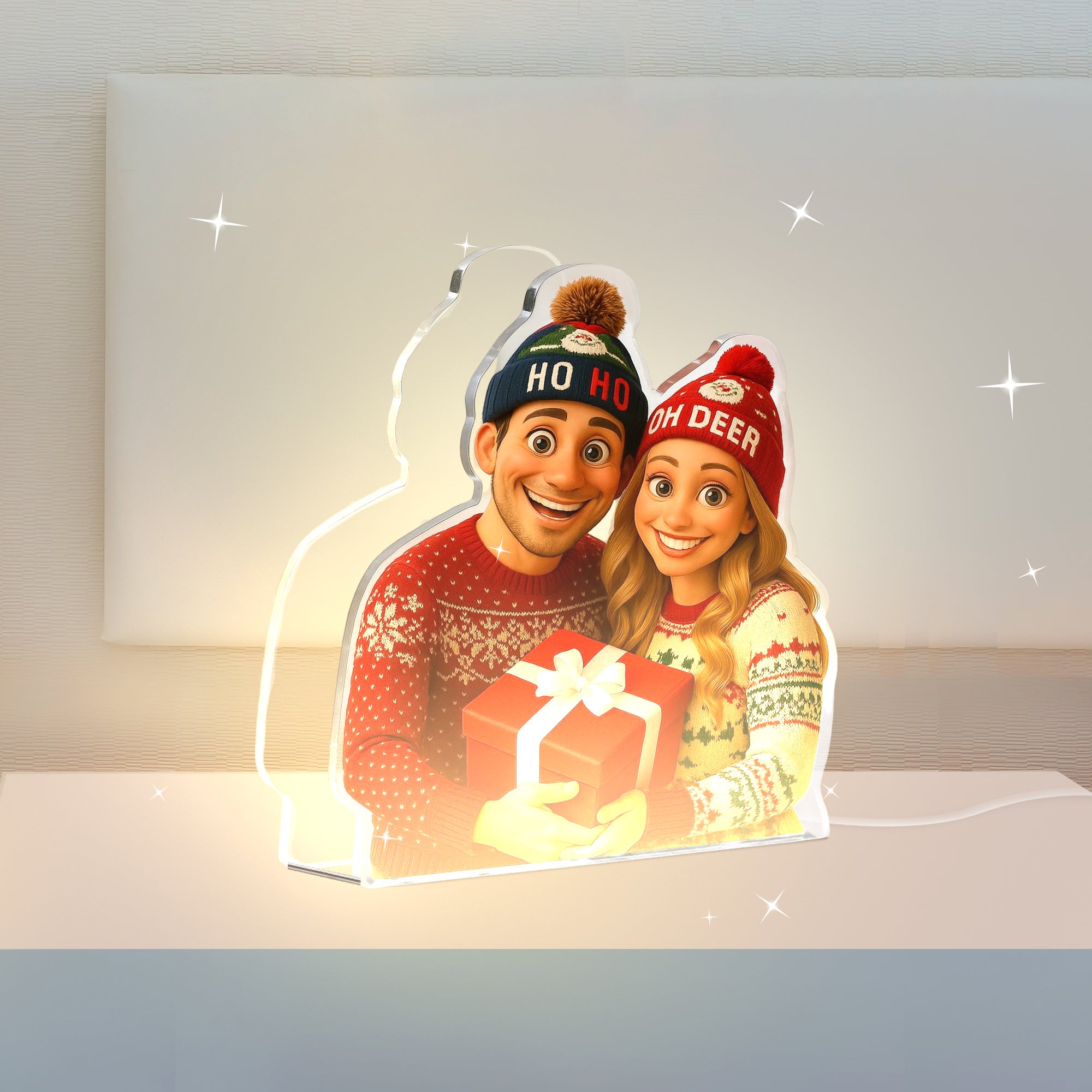 Lámpara CARICATURA Personalizada para Navidad