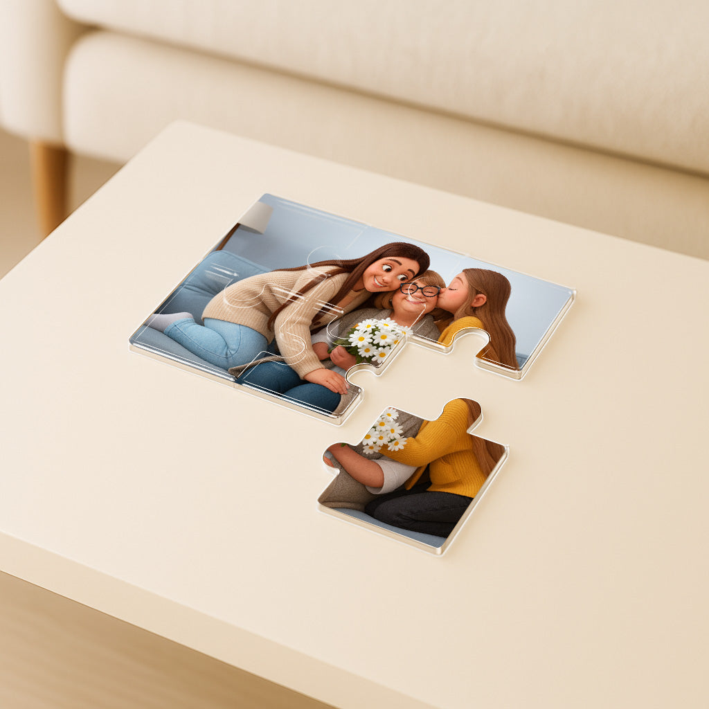 Puzzle estilo CARICATURA para Mamá