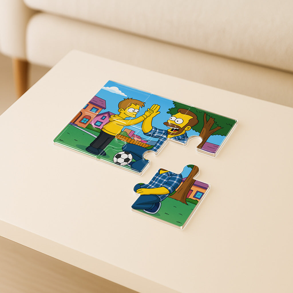 Puzzle estilo LOS SIMPSON para Papá