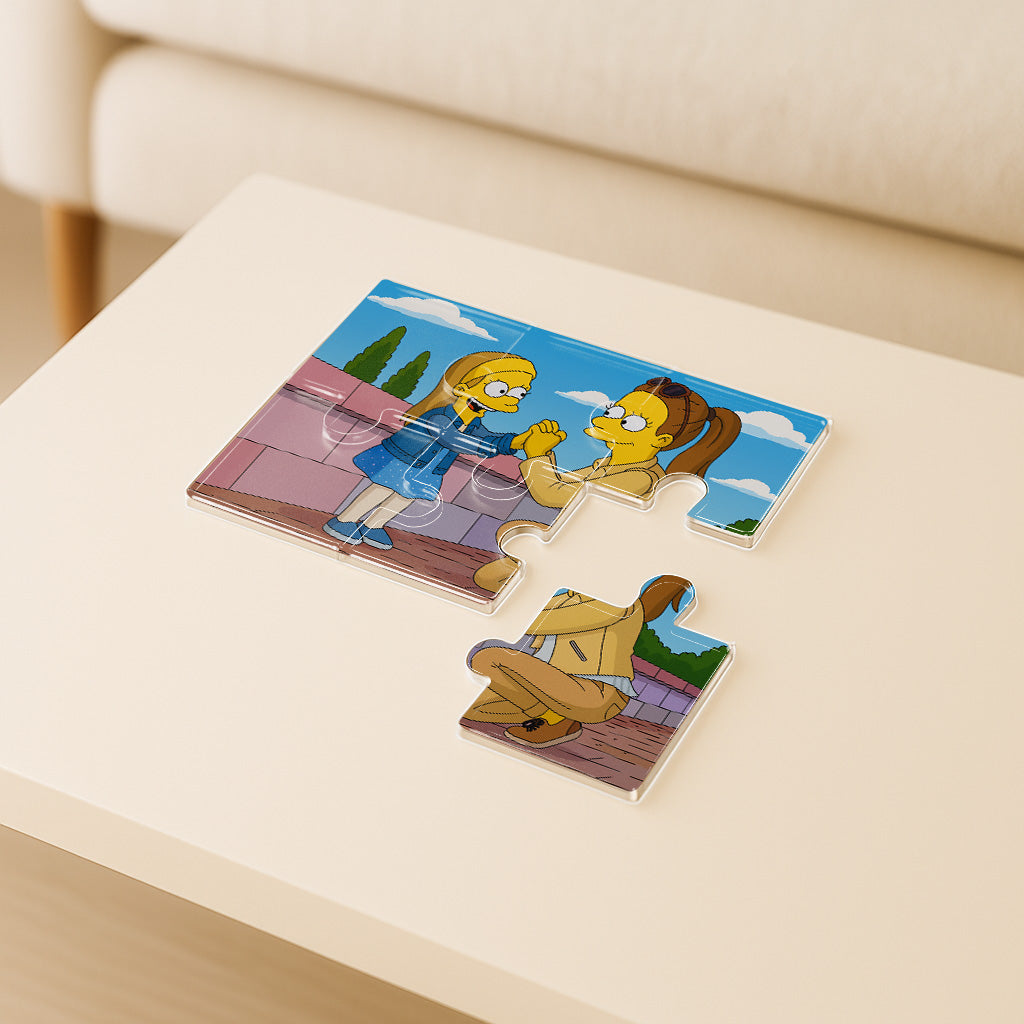 Puzzle estilo LOS SIMPSON para mamá