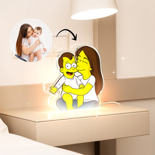 Lámpara LOS SIMPSON Personalizada para Mamá