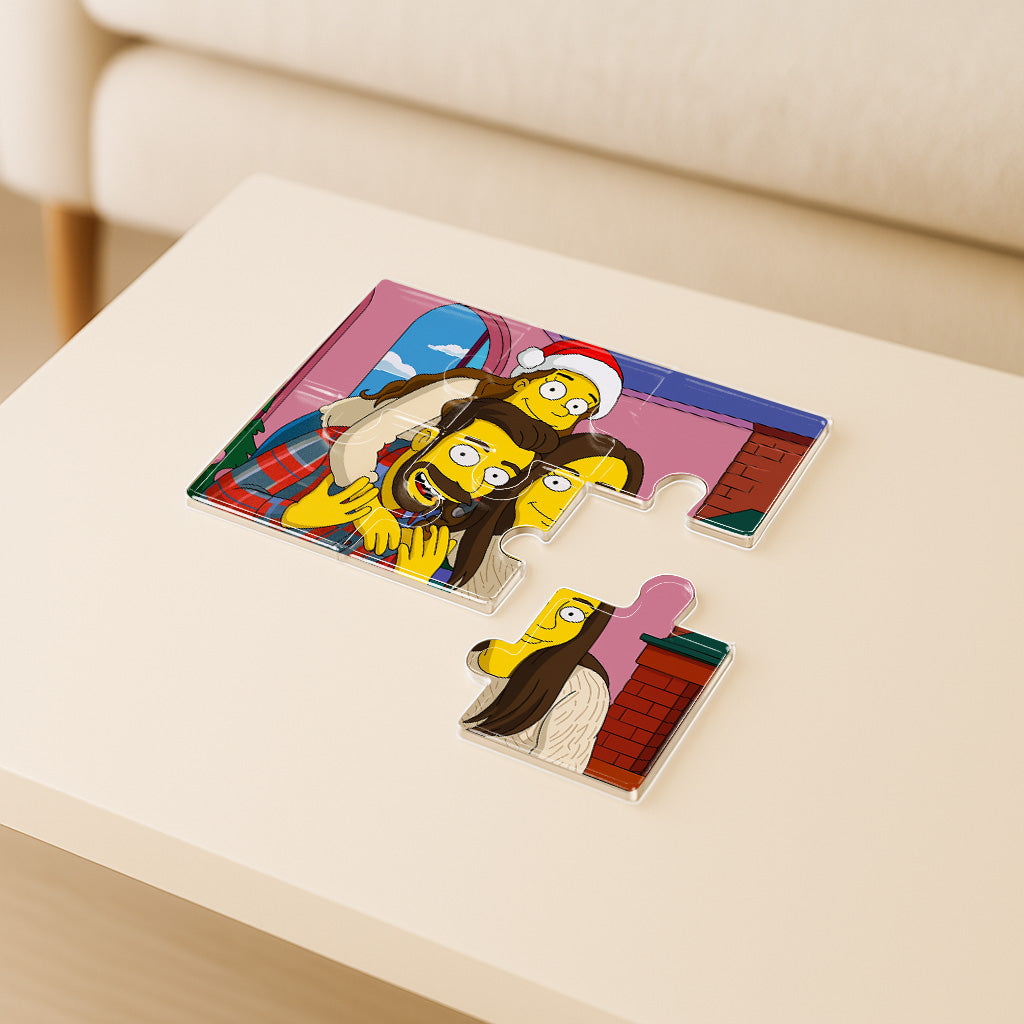 Puzzle estilo LOS SIMPSON para Navidad