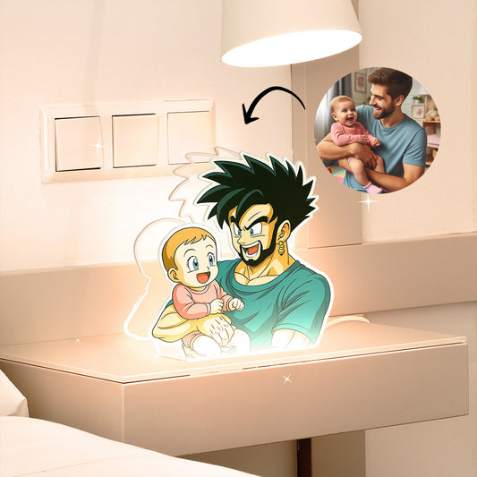 Lámpara DRAGONBALL Personalizada para Papá