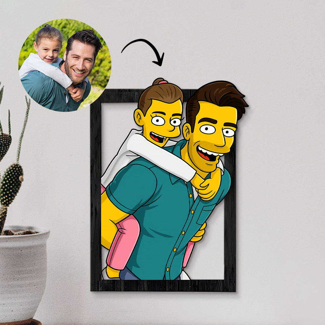Cuadro dibujos animados LOS SIMPSON para Papá